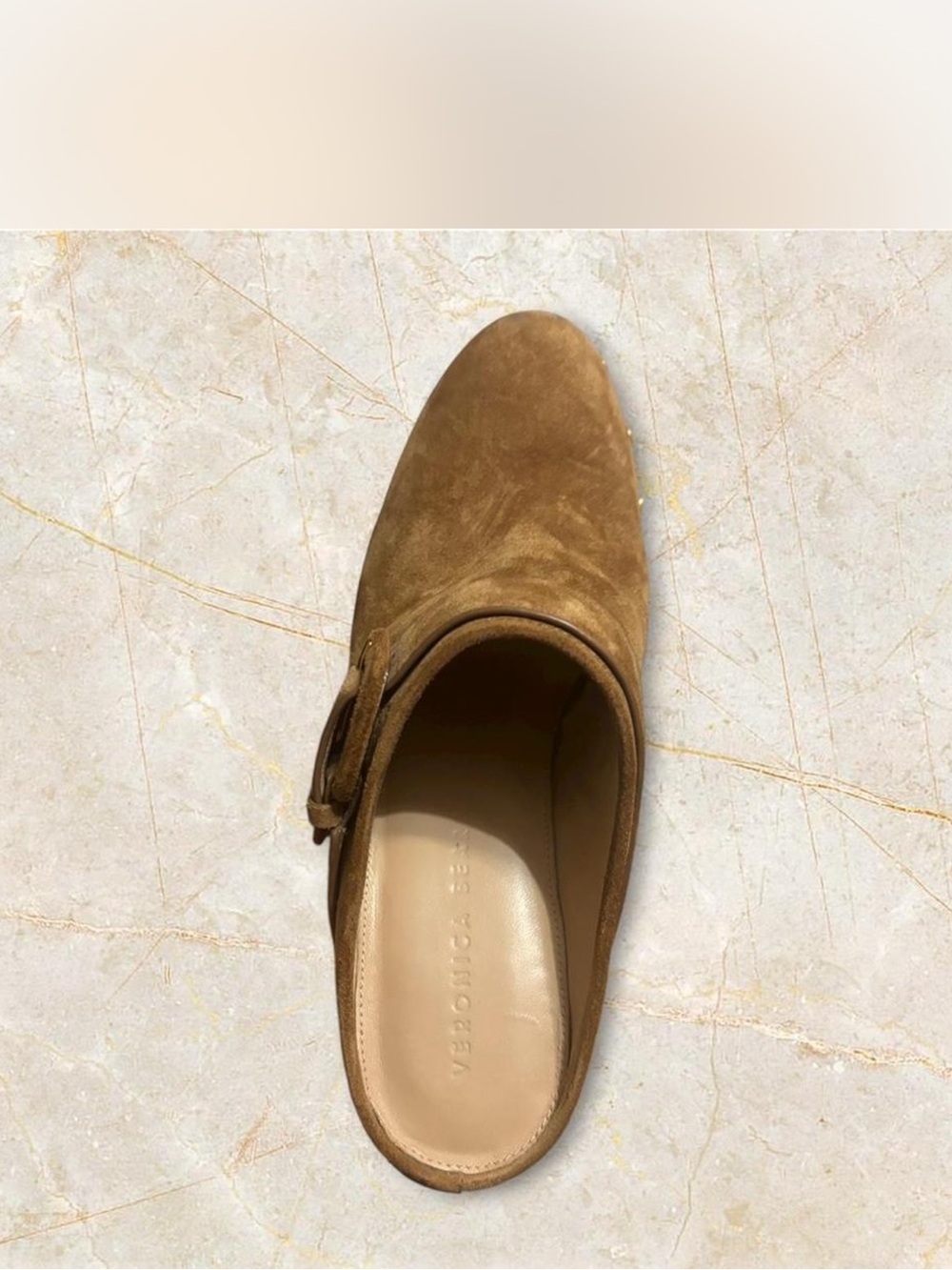 Veronica Beard Dacey Suede Clogs Size 8.5 - Picture 3 of 4
